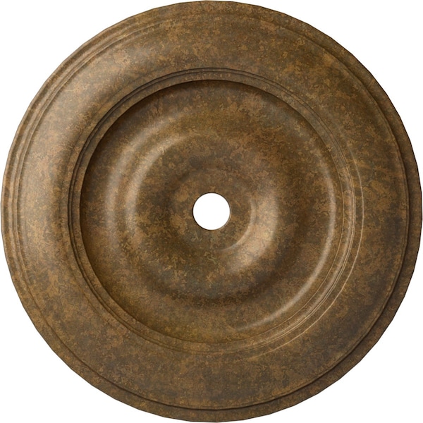 Ekena Millwork Classic Ceiling Medallion (Fits Canopies up to 8 1/4"), 44 1/2"OD x 4"ID x 4 "P, Rubbed Bronze CM44CLRZS - main